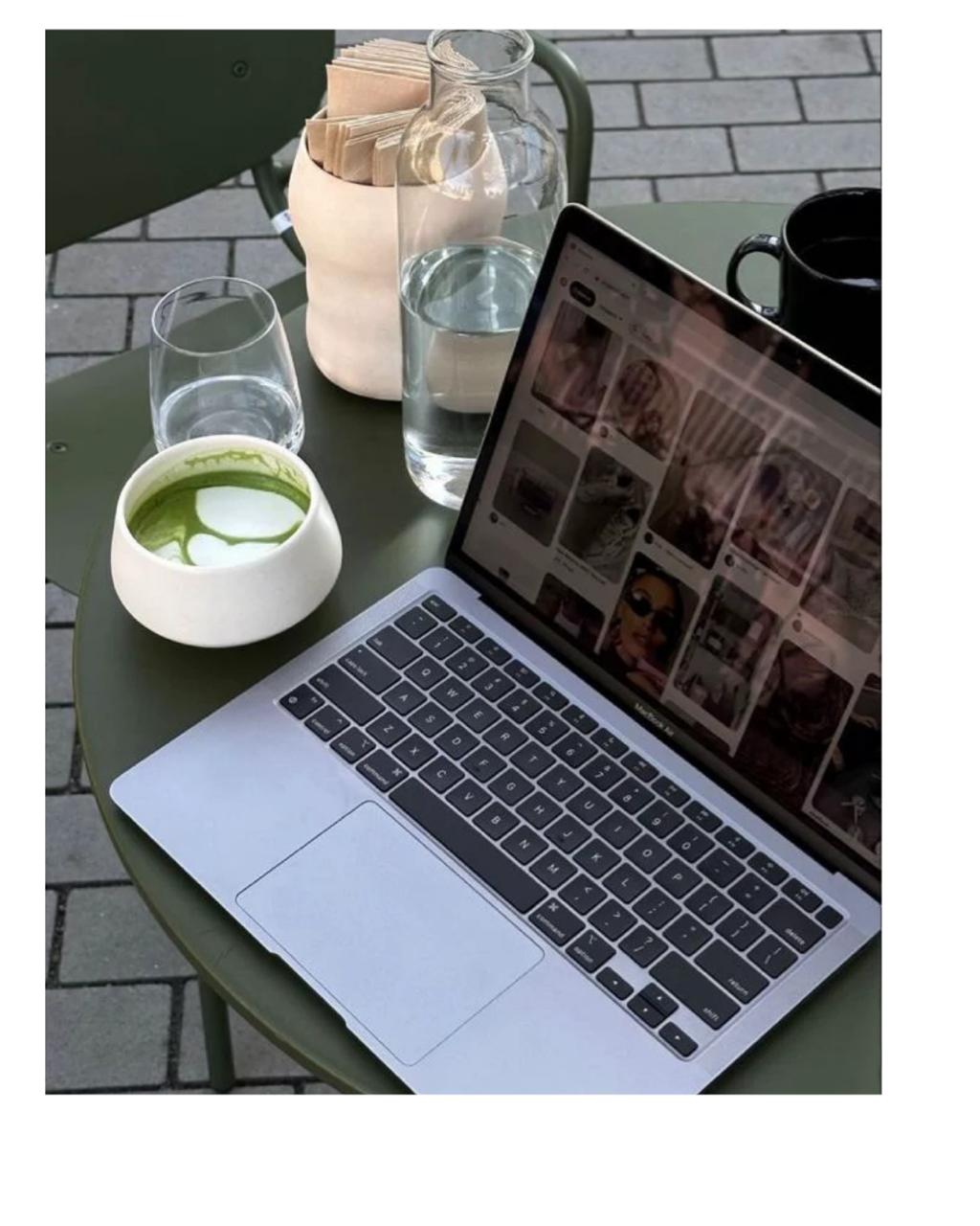Working from a café